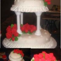 Mini Wedding Cake This was my fondant cake from course 3. The roses are fun.