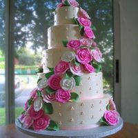 Gumpaste Rose Cascade 