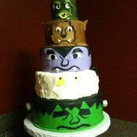 Monster Birthday Bash Not really a Halloween cake, this was made for my son's first birthday, which was monster themed.