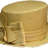 Hat's Off! Sculpted cake for the 70th birthday of a woman known for her elaborate hats