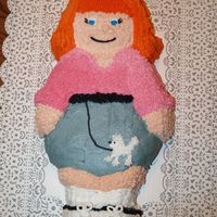Poodle Skirt Girl I made this cake for my birthday. I saw it in a Wilton yearbook & thought she was so cute!