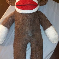 Sock Monkey All buttercream with fondant eyes