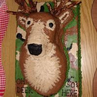 Deer Head Cake I made this cake for my brothers 50th birthday. It was dark chocolate with chocolate buttercream dream frosting. He was thrilled with the...
