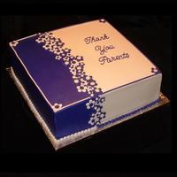 Thank You Parents 2010 I made this cake for Capital University's annual volleyball banquet to thank the parents for their participation. The cake is frosted...