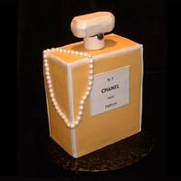 Chanel No5 Bottle I made this for my sister-in-law's birthday. It is her favorite perfume.
