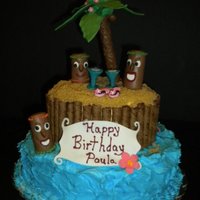 Island Birthday Cake This was a fun cake to make. I got some inspiration from a couple of cakes on cakecentral (ID=1406440 and ???) . I can't find the...
