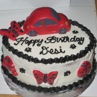 Vw Cake Ok, this is the first cake I have done in a little over a year and I am not happy with it. I need to practice on smoothing my sides better...