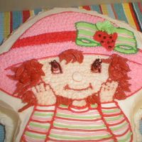 1St Character Cake This is the third cake I've made in class. It is strawberry shortcake for my daughter. I am anxious to get some more practice.