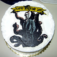 Cthulu Cake A cake made for artist Lee Moyer, who created the drawing upon which the design is based.