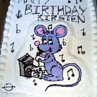 Karaoke Mouse I had three keywords to work with: "purple," "mice," and "karaoke". Here is the result.