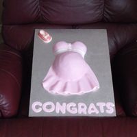 Pretty In Pink This was my first belly cake, it is a pound cake covered in fondant with fondant accents. The lettering is fondant cutouts, and the baby...