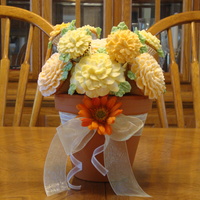 Mother's Day Cupcake Bouquet Cupcake Bouquet for Mama! Vanilla cupcakes w/BC icing.