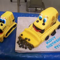 Bulldozer Cake This was for a 3 year-olds birthday. I was told to do something with construction. I showed the mom the toy and she loved the idea of...
