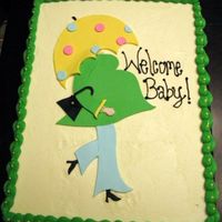 Shower Cake For Co-Worker Another umbrella cake. I just love this design! TFL! :)