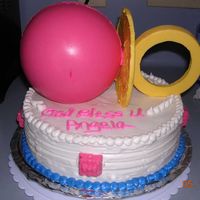 Baby Shower Cakes Pacifier cake butter cream icing