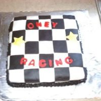 Checker Cake Extra cake i had...so i made this to go along with my nephews other cake...