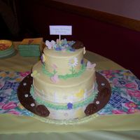 Grandma's Birthday Garden Cake I made this for my Grandma's birthday, the same time as I did the fishing creel because we had their parties together so I had a very...