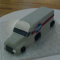 Truck the groom works for kroger. DH carved adn decorated it for me!