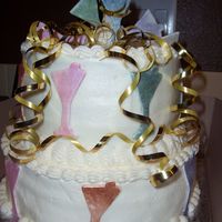 Cynthia's Cake Made for one of my best friends. Thank you to the countless martinis I drank to get inspired, I think I tried one in every color possible...