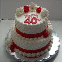 40Th Anniversary Cake 