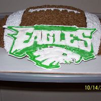 Go Eagles Buttercream with colorflow EAGLES
