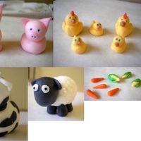 Fondant Farm Animals These are the fondant animals that I made for my son's 1st birthday cake which I'll be making next week. This is my first time...