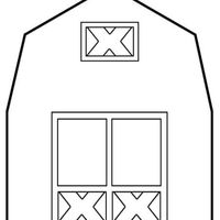 Barn Template I created this barn template to use for my son's first birthday invitations but also as a template for the iced sugar cookies I'm...