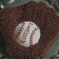 Baseball Glove This is my 2nd cake to make. I made this for my son's birthday.Complete novice, but learning.