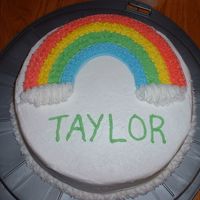 Wilton Course 1 Rainbow Cake I'm really happy with this cake! I need to work on my writing (I think my letters got taller towards the end) but other than that I...