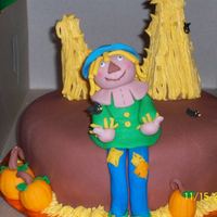 Scarecrow Cake This is the first time I've taken a fondant class. I love this stuff it's just so time consuming.