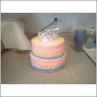 Tierd.jpg This is my first tierd cake. I didn't pick these colors but that's what they wanted. I know it has some flaws but for my first I...