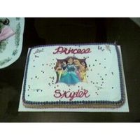 Picture Cake One of my picture cakes I did. Didn't have much time to do too much and I'm still learning. My writing isn't that great.