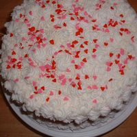 Birthday Cake Top view of birthday cake