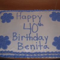40Th Birthday I made this cake for MYSELF for my 40th birthday party.