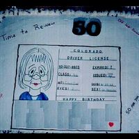 50Th Birthday MY SISTERS 50TH BIRTHDAY I HAD HER NAME AND REAL ADRESS So I BLANKED IT OUT. SHE LOVED IT