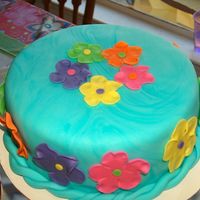 Close Up Of The Luau Cake Here is a close up of one of the cakes in the luau theme