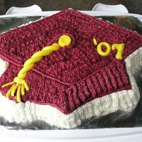 Grad 2007 A GIFT TO MY NEPHEW WHO GRADUATED FROM HIGH SCHOOL, MIXTURE OF BUTTERCREAM AND FONDANT (TASSEL)