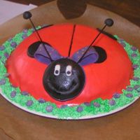 Ladybug Cake Made for a girl who turned 4 years.