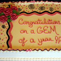 First Sheet Cake This was the first cake I've made for anyone other than family, and the first time I attempted a square cake. All BC with half WASC/...