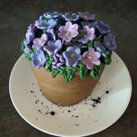 Violet Flowerpot This was for my mom&acirc;&brvbar;to replace her wilting Mother's Day flowers, and to thank her for the KitchenAid mixer she...