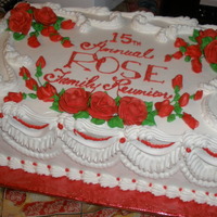 Old School Piped Cake Made for our family reunion in the retro style. This is the style in which I was originallytrained-45 years ago.