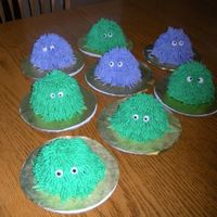 Mini Monsters all buttercream on oversized cupcakes