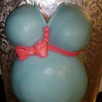 Belly Cake I've seen several of these cakes on here and loved them... I definitly had some trouble with the belly and just the fondant in general...