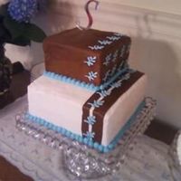 Bridal Shower Cake This was the first cake I made in almost a year. I thought I had it all planned out so well, and the top layer became a small disaster, you...