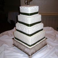 Square Cake I have a 4 month old and this was my first big order since he was born! I was happy with the way it turned out and I hope the bride likes...