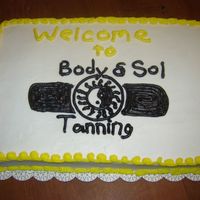 Cake For A Grand Opening I made this for this one for a grand opening of a new tanning salon in town