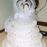 Wedding Cake I made this for my brothers wedding.