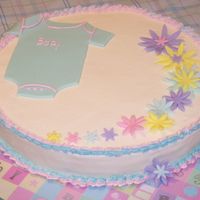 Wendi Edayny Shower This is my first cake after a long break to focus on schoolwork. It is for a double shower--a boy and a girl. Thanks to all the people who...
