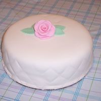 First Fondant Class Pink Rose I took a basic fondant class with Lida Snow this week. While I have covered a few cakes with before, it was nice to get tips from a pro....
