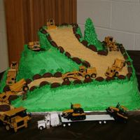 Billy Bob This was actually a Groom's cake for my nephew who does dozer work butI have made it for birthdays too.